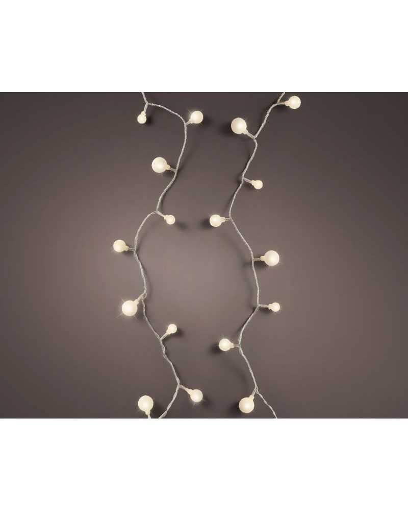 Luci di Natale | LED CILIEGIA - LUCE FISSA - OUTDOOR - 18 MT - BIANCO CALDO | 8719152597123
