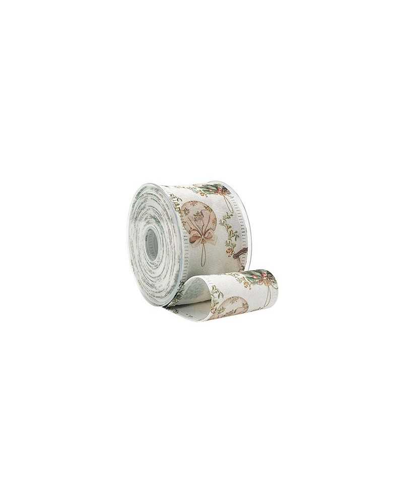 Nastri e Cordini | Nastro canvas noel mm 70 x 10 mt bianco | 
