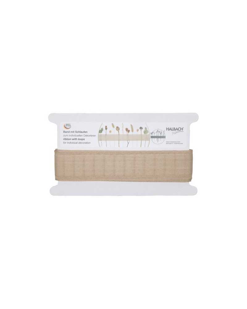 Nastri e Cordini | Nastro con tasche mm 43 x 6 mt naturale | 