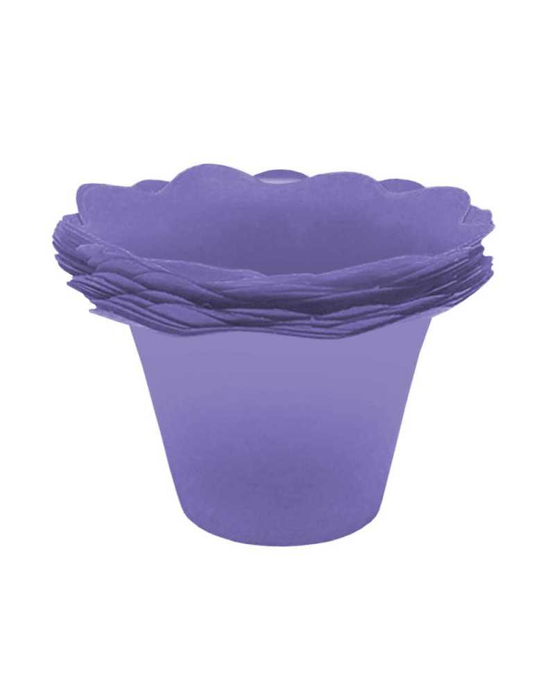 Decor Vasi & Coprivasi | Cf 20pz coprivaso smerlato cm 14 lavanda | 