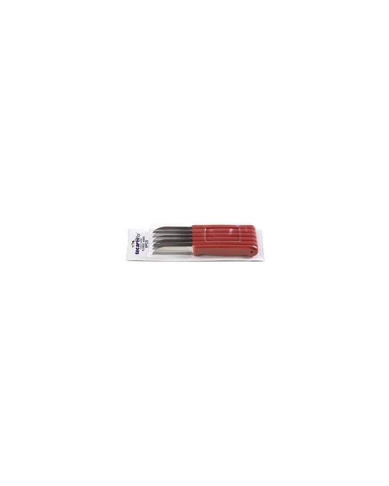 Taglia e Incolla | Cf 6 pz coltellini manico rosso per fiori freschi | 