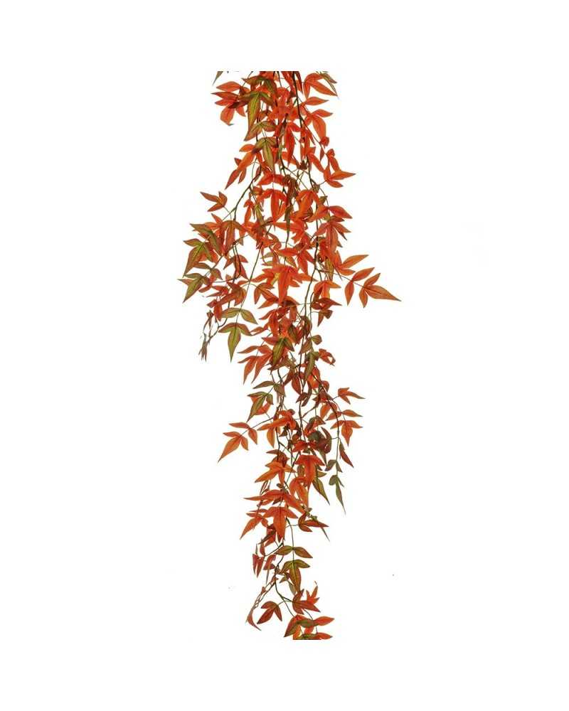 Rami e Foglie Artificiali | Cadente nandina h 130 plastic orange green ( 3 ) | 