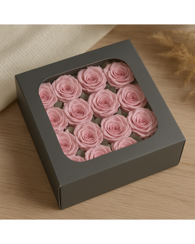 mini rose stabilizzate naturali
