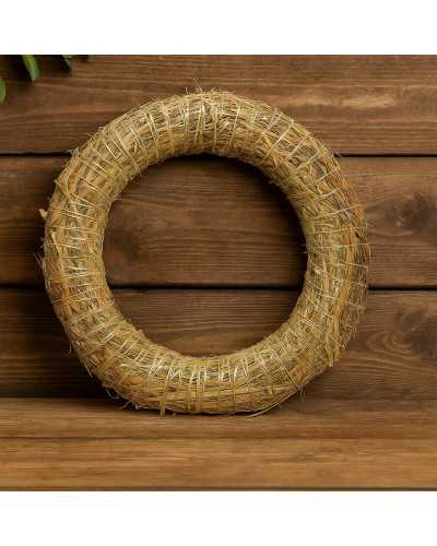 Corona in paglia adatta a decorazioni e centrotavola