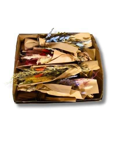 Fiori Secchi decorativi | Cf 10 mazzii esiccati h 50 colori assortiti | 