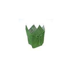 Vaso quadro cjuta 10cm verde chiaro