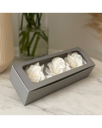 Gardenia Stabilizzata Bianca H.3,5/4 cm – Confezione 3 Pezzi