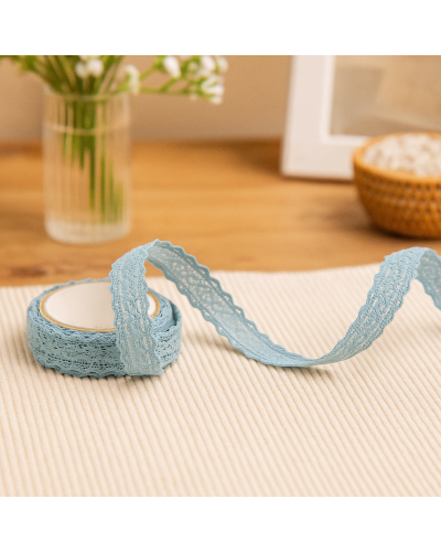 Nastro adesivo pizzo azzurro mm 15 x 1,8 mt