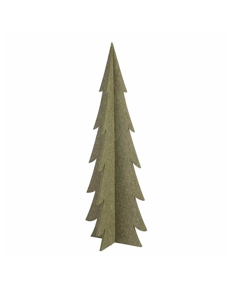 Oggettistica | Albero in panno lenci dm 58 h 160 verde | 