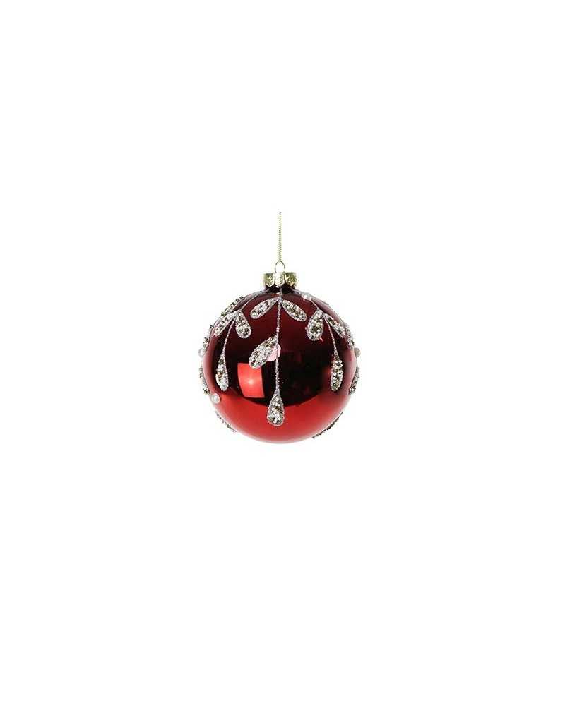 Nuovi arrivi | Cf 6pz palline dm 10 in vetro decoro perline | 