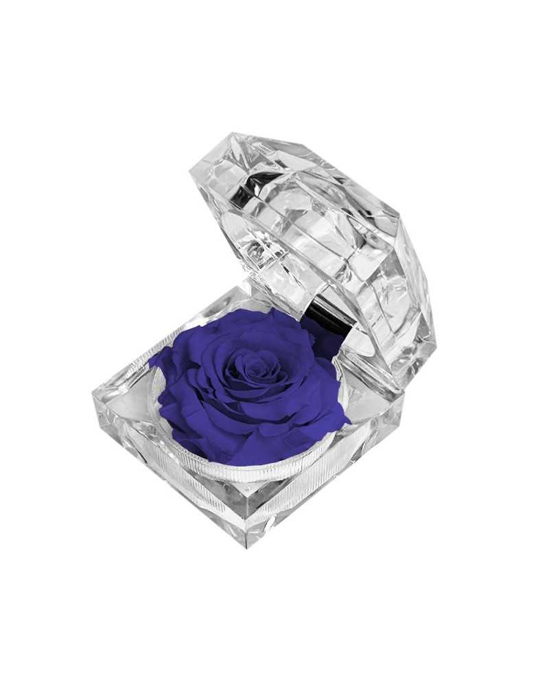 Fiori Stabilizzati | Scatolina gioiello cm 4.8x4.8h rosa stabilizzata blur | 