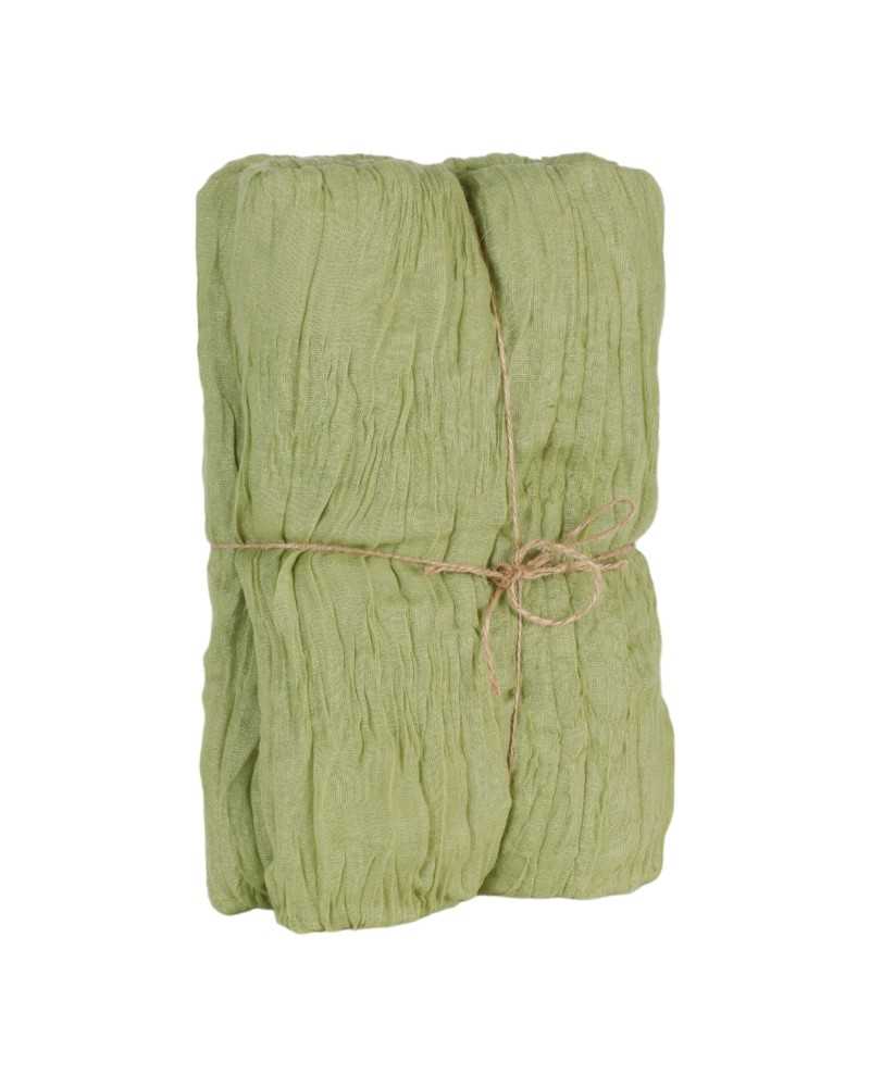 Cuscini, Coperte e Tessili | Runner plissettato cm 90 x 3 mt verde menta | 