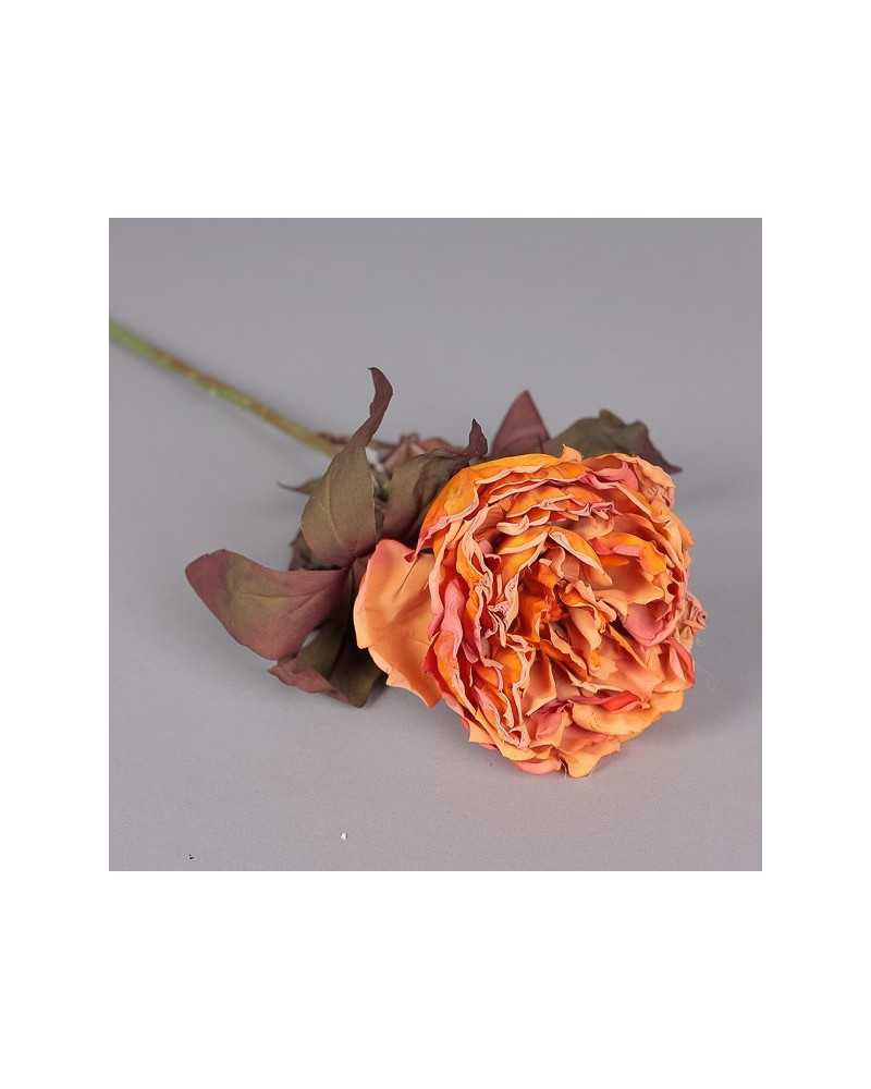 Fiori Artificiali | Ramo peonia cm 70 orange | 