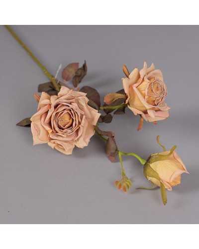 Fiori Artificiali | Ramo rosa x3 h 64 yellow green | 