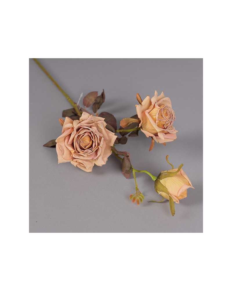 Fiori Artificiali | Ramo rosa x3 h 64 yellow green | 