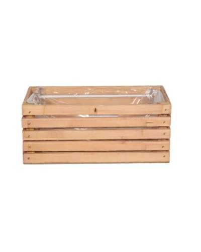Contenitori e cassetti | Cassetta rettangolare cm 24x12 h11 brown | 