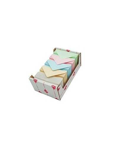 Biglietti e Mollette | Cf 150 bigliettini e buste 6x8 re ass 5 colori n | 