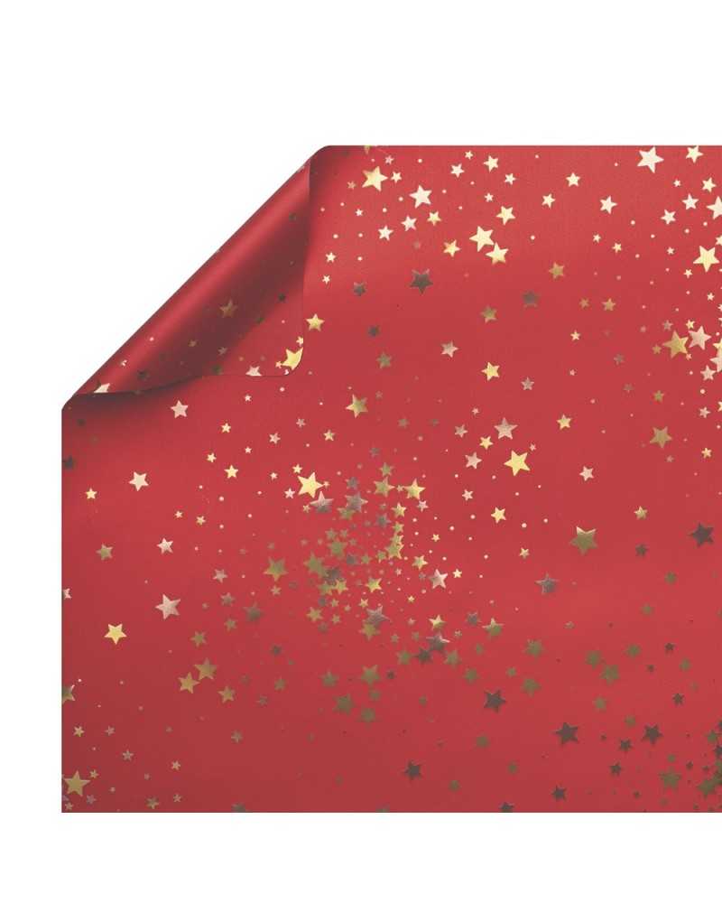Nuovi arrivi | Bobina stelle piccole cm 100 x25mt 35 my rossa | 