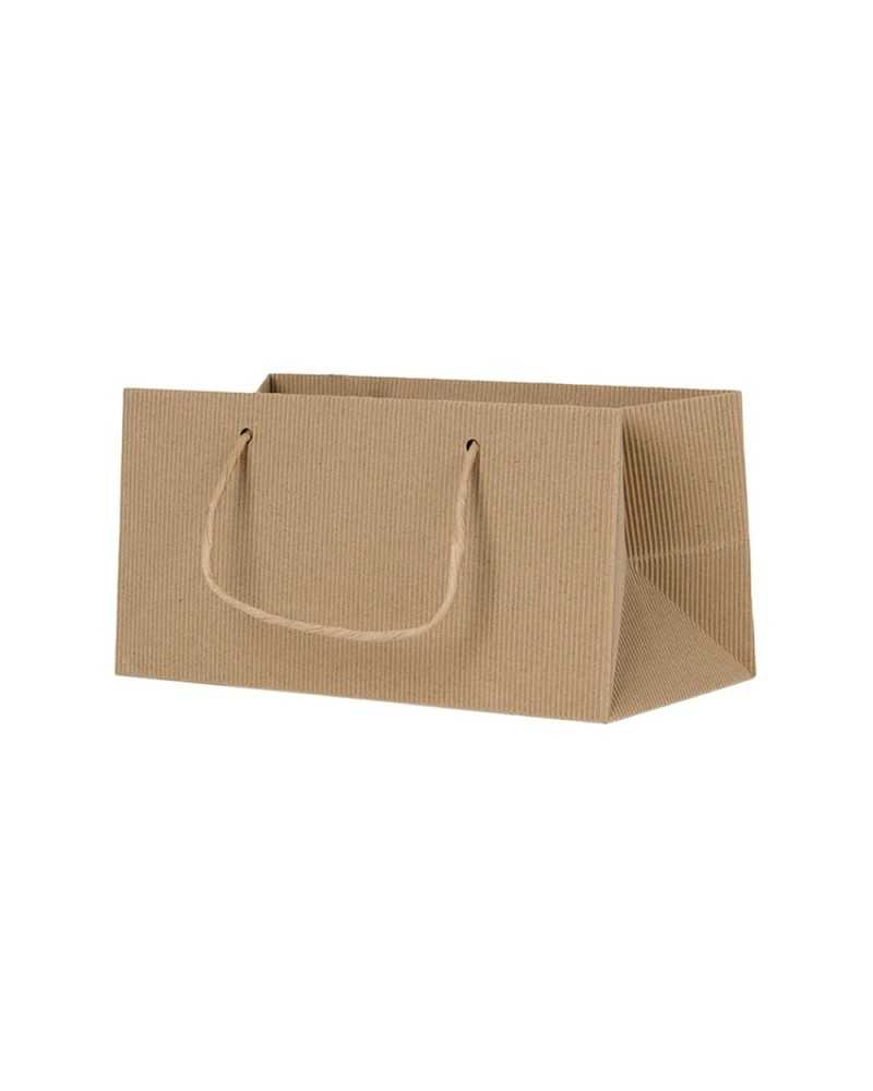 Nuovi arrivi | Cf 10pz borse di carta rettangolari cm 24x12 h 12 avana | 