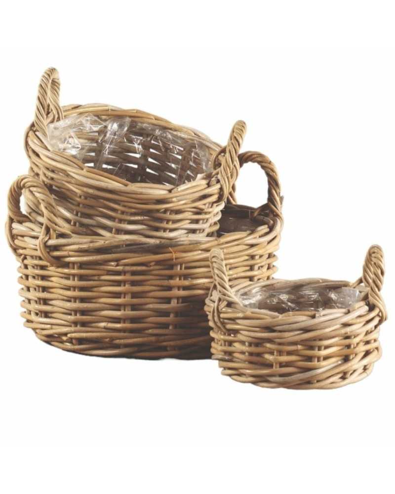 Nuovi arrivi | S3 cesti ciotole cm25h11 gr38h17 rattan | 