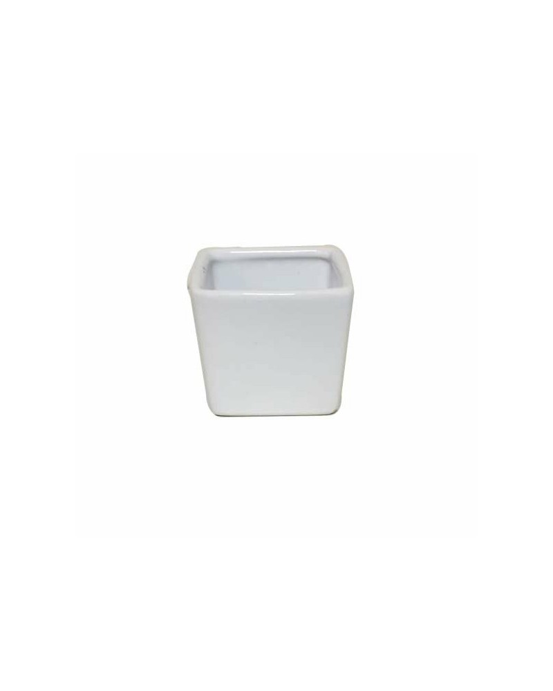 Nuovi arrivi | Cubetto in ceramica 6x6 h 6 bianco | 