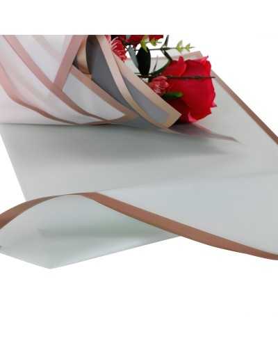Nuovi arrivi | Cf 20 pz fogli verdino con bordo oro cm 57x57 | 