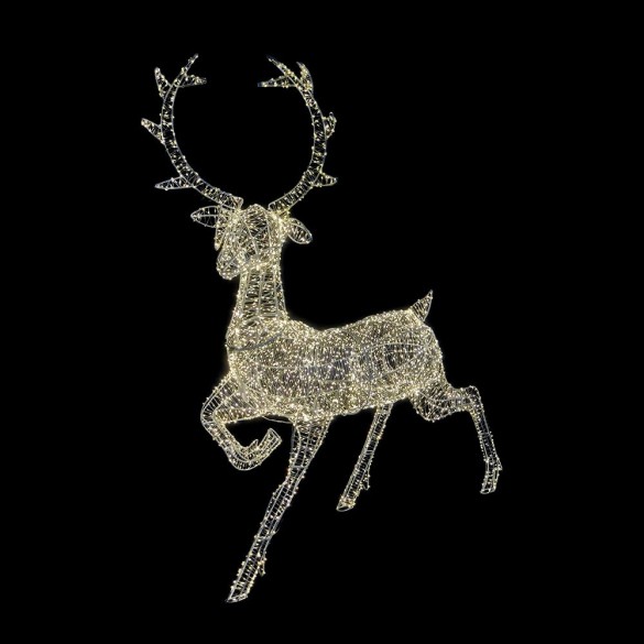 Renna con 5000 led luce calda outdoor cm 140 in Luci di Natale