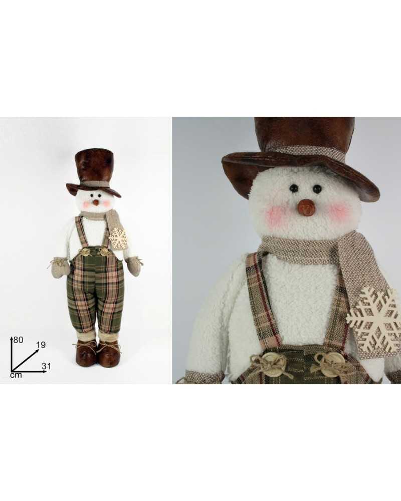 Nuovi arrivi | Pupazzo di neve country 80 cm. | 