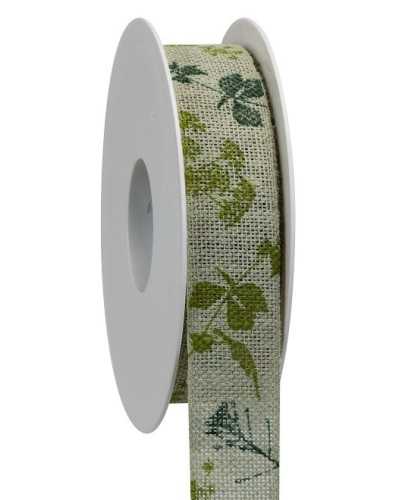 Nuovi arrivi | Nastro rustico fogliame mm 25 x 15 mt light green | 