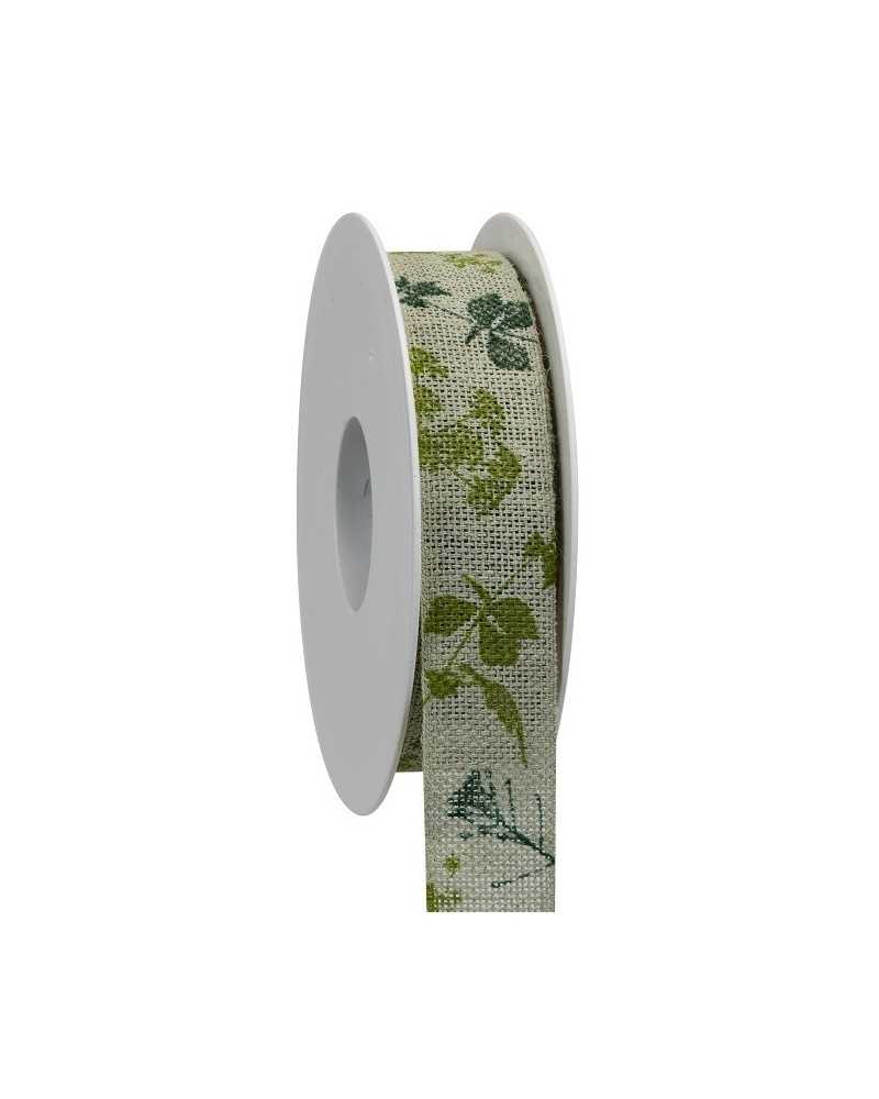 Nuovi arrivi | Nastro rustico fogliame mm 25 x 15 mt light green | 