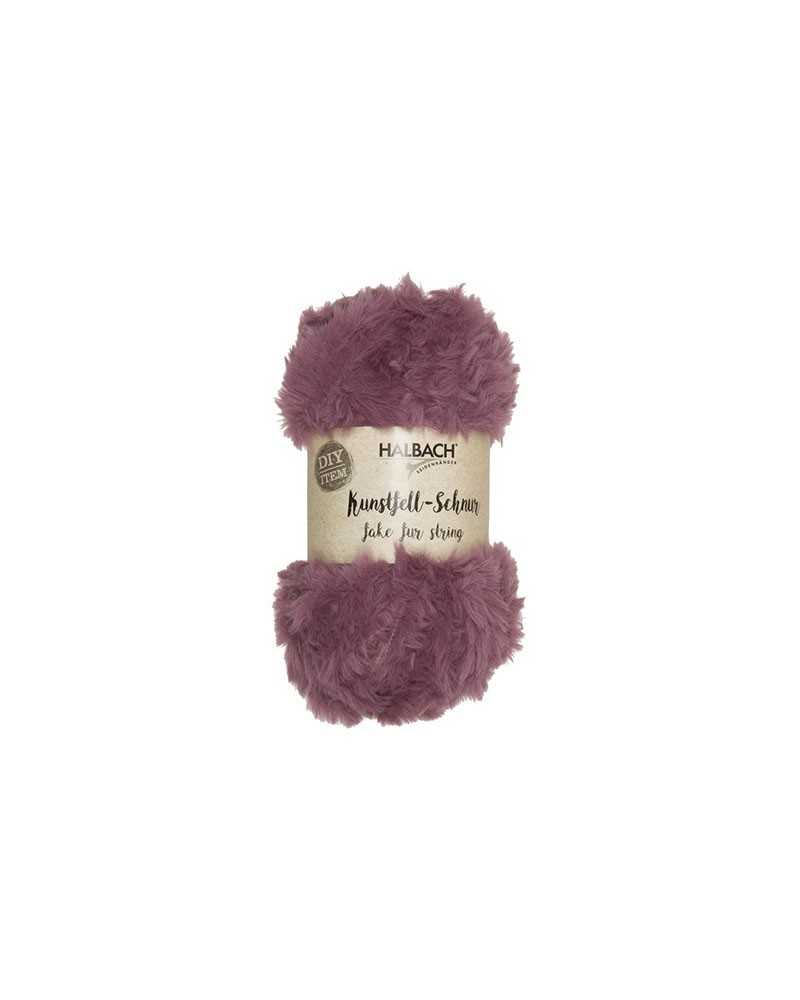 Nuovi arrivi | Nastro cordino in eco-pelliccia mm 10x30 mt old pink | 