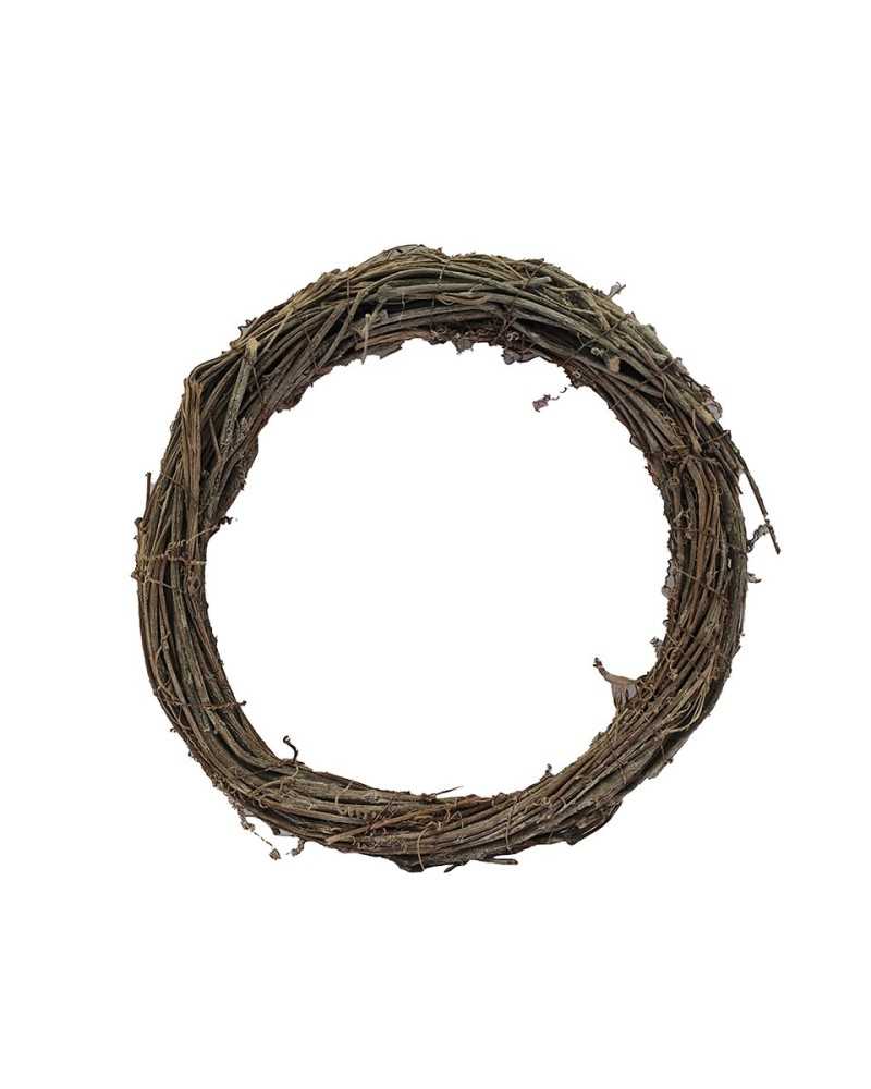 Nuovi arrivi | Corona di rami di vite white washed dm 30 | 
