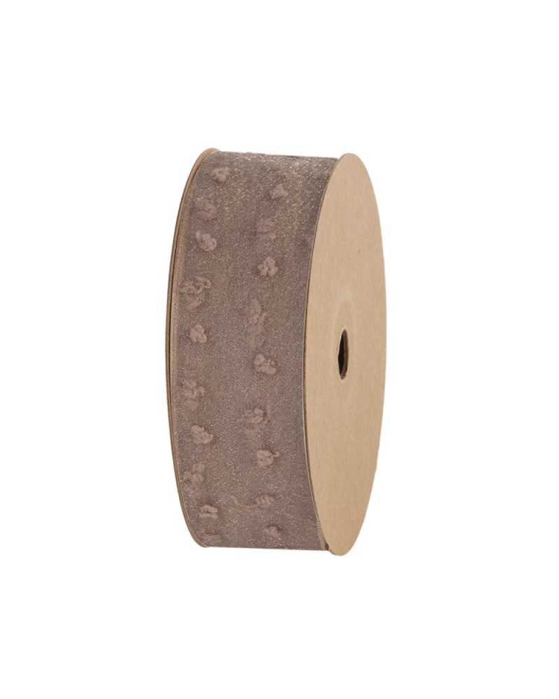 Nuovi arrivi | Nastro organza giunone mm 40x15 mt avana | 