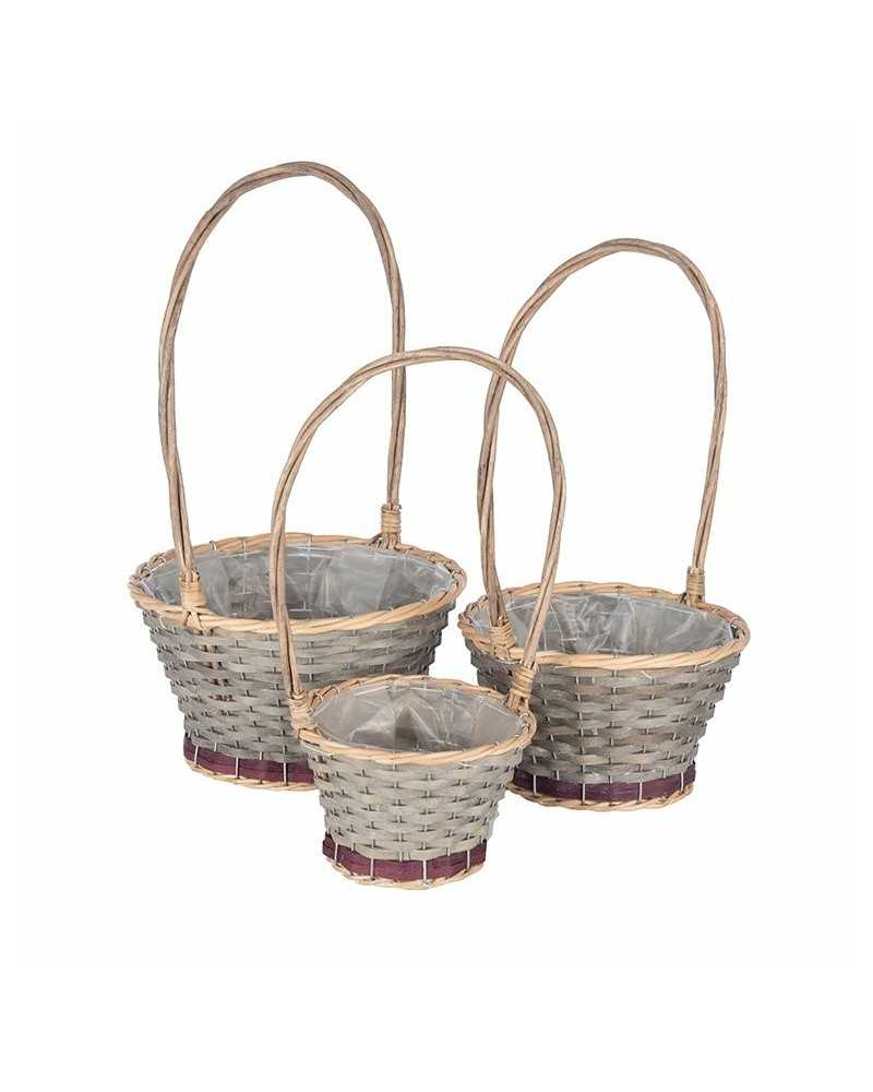 Nuovi arrivi | Set 3 cesti cm 28 h1650 piccolo cm18 h1240 | 