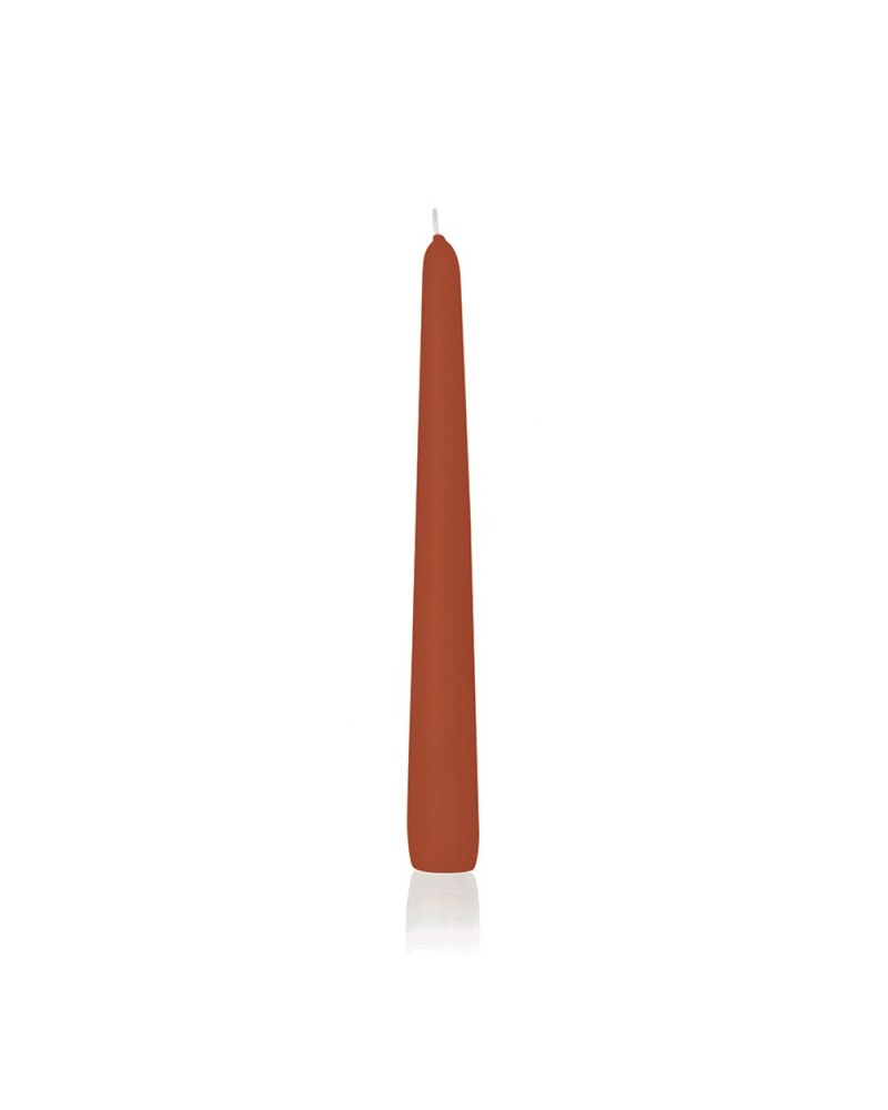 Candele | Cf 12 pz candela conica cm 25 acero | 