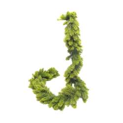 Festone abete real touch cm 18 h 180  verde in Ghirlande e Festoni di Natale