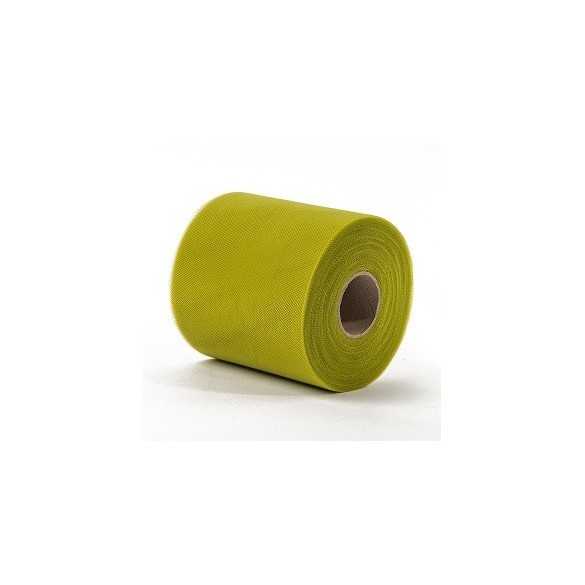 Tulle cm 25 x1 00 mt verde erba in Bobine in Rete e Tulle