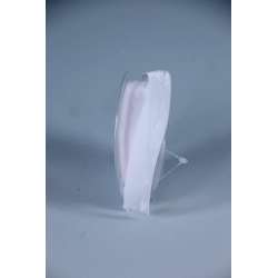Nastro velluto mm 25 x 10 mt bianco
