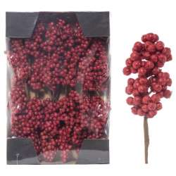 Box 24 bacche glitter red