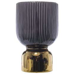 Vaso in ceramica dm 16 h 27 purple gold