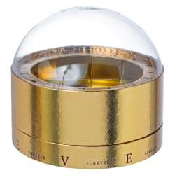 Scatola bussola con cupola in plexi trasparente cm 13 oro