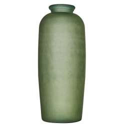 Vaso di vetro satinato h 70 dark green