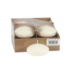Cf 8 candele galleggianti dm 8 h 5 avorio  8 ore circa