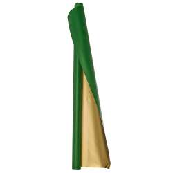 Bobina rollo golden day cm 100 x 20 mt verde scuro oro
