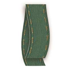 Nastro impuntura mm 25 x 10mt verde oro