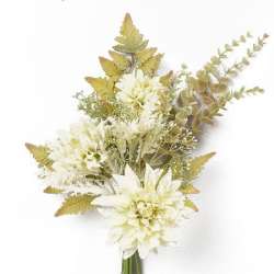 Mazzo dalia 3 steli h 55 cream