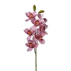 Ramo cymbidium real touch h 74 pink cf 12pz