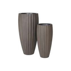 Set 2 vaso alto tessa  marrone dm 48 h 97 dm-37 h 75
