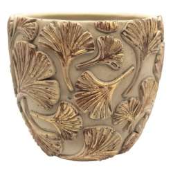 Portavaso ginko dm 18 natural gold