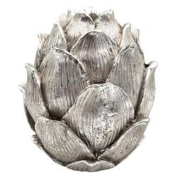 Portacandela pigna small cm 13 h15 silver